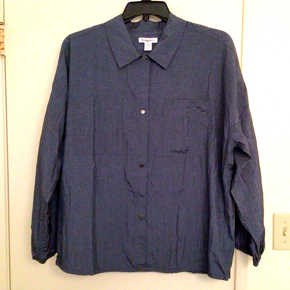 Athleta Navy Blue Windbreaker